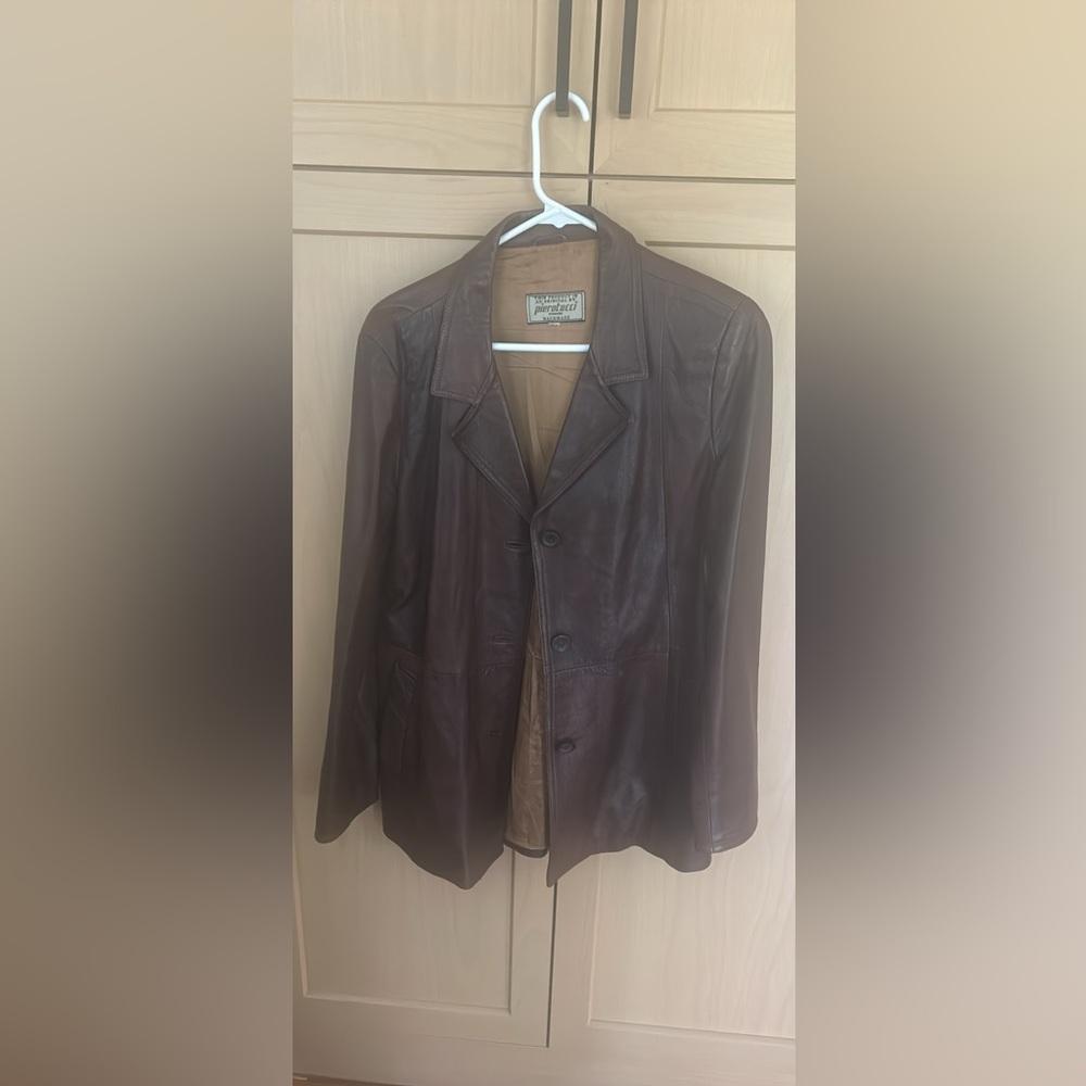 Pierotucci Handmade Leather Jacket size EU46